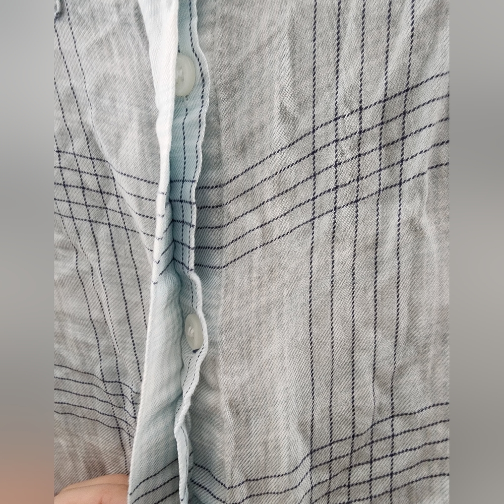 Pendleton Light Blue White Plaid Button Down - image 2